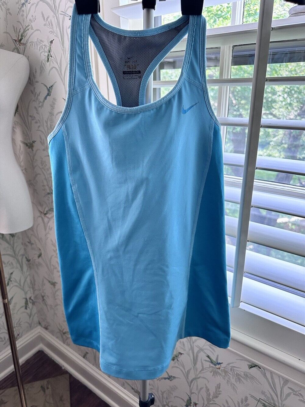 Nike Court blue Two Tone Tank Top Womens Small Dri Fit racerback